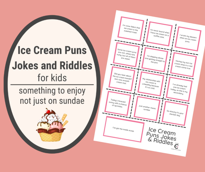 Ice Cream Puns, Jokes and Riddles Ice Cream Puns, Ice Cream Jokes and Ice Cream Riddles